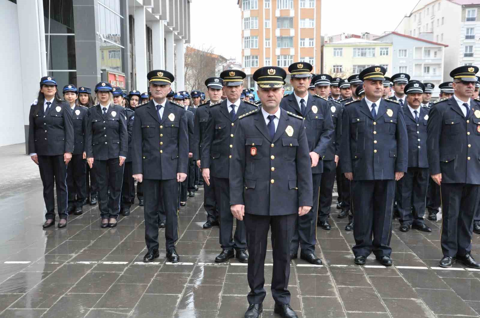 KARS’TA, TÜRK POLİS TEŞKİLATININ 178. KURULUŞ YIL DÖNÜMÜ KUTLANDI(KARS-İHA)