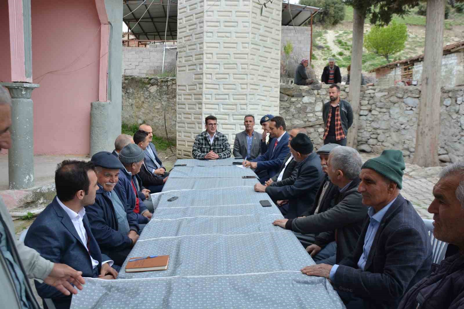 MANİSA'NIN SELENDİ İLÇESİ KAYMAKAMI HALİL İBRAHİM OKUMUŞ, MAHALLE ZİYARETLERİ ÇERÇEVESİNDE