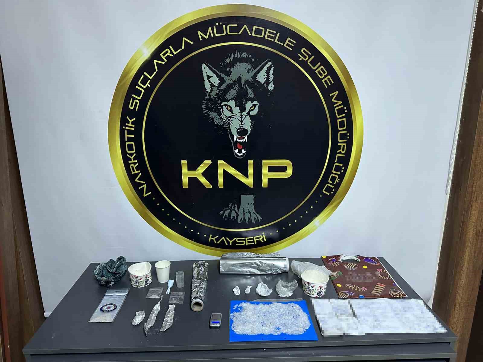 KAYSERİ İL EMNİYET MÜDÜRLÜĞÜ NARKOTİK SUÇLARLA MÜCADELE ŞUBE MÜDÜRLÜĞÜ EKİPLERİNCE