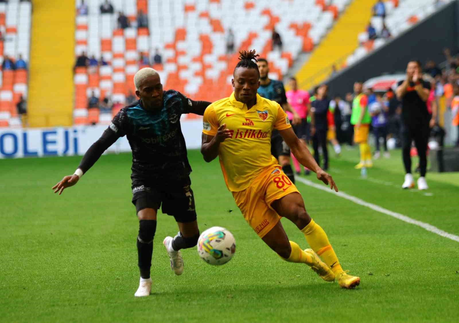 YUKATEL KAYSERİSPOR, SÜPER LİG'DE OYNADIĞI SON 3 MAÇTAN 1 PUANLA