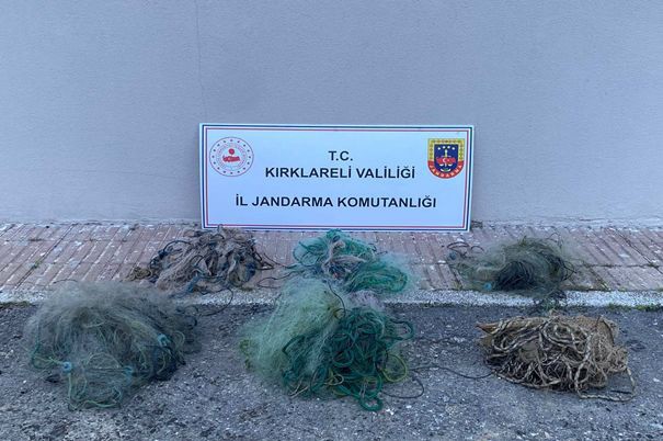 KIRKLARELİ’DE BARAJA SERİLEN 6 AĞ ELE GEÇİRİLDİ
