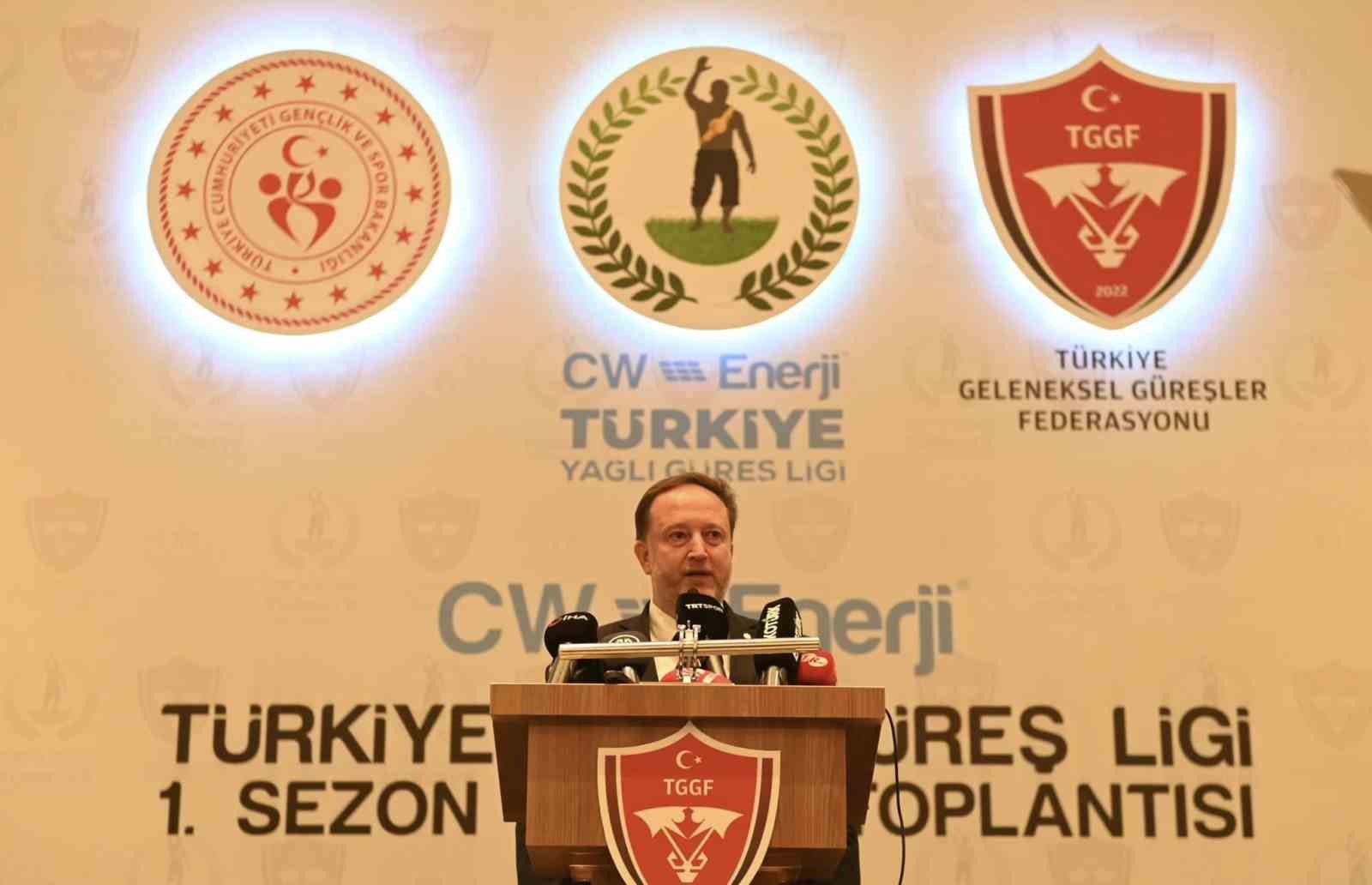 BAŞKAN ORKAN TÜRKİYE YAĞLI GÜREŞ LİGİ'NİN TANITIM TOPLANTISINA KATILDI