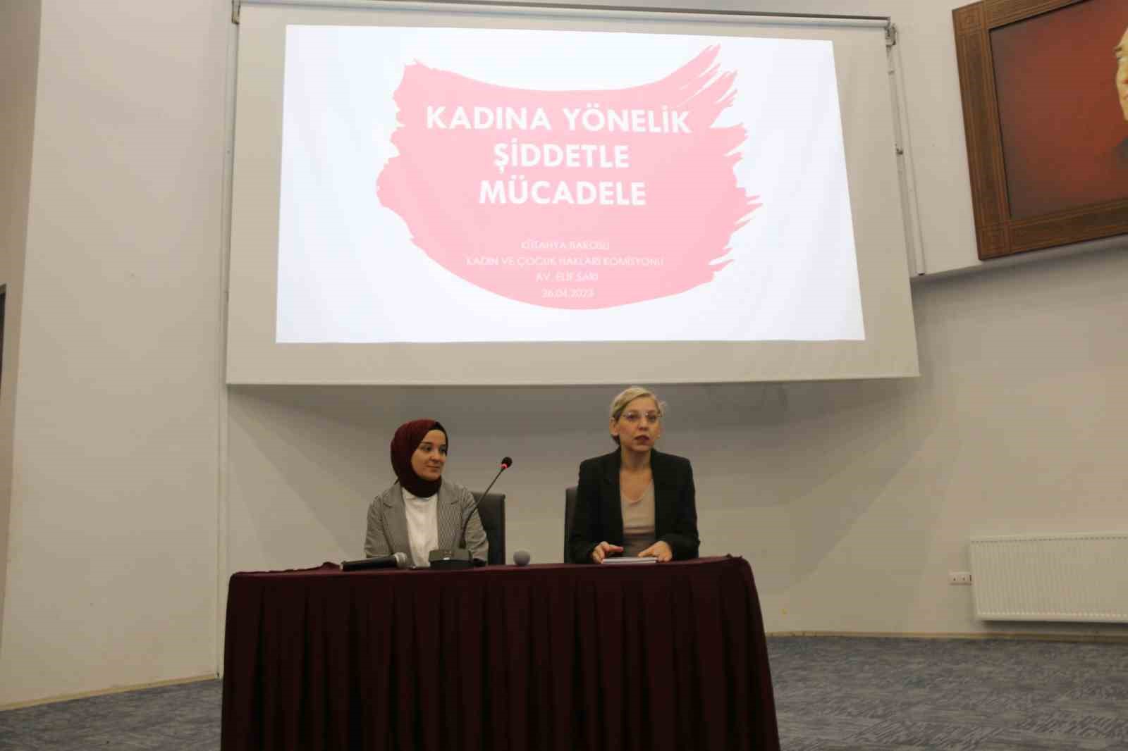 KÜTAHYA’DA VELİLERE, "KADINA YÖNELİK ŞİDDETLE MÜCADELE” EĞİTİMİ