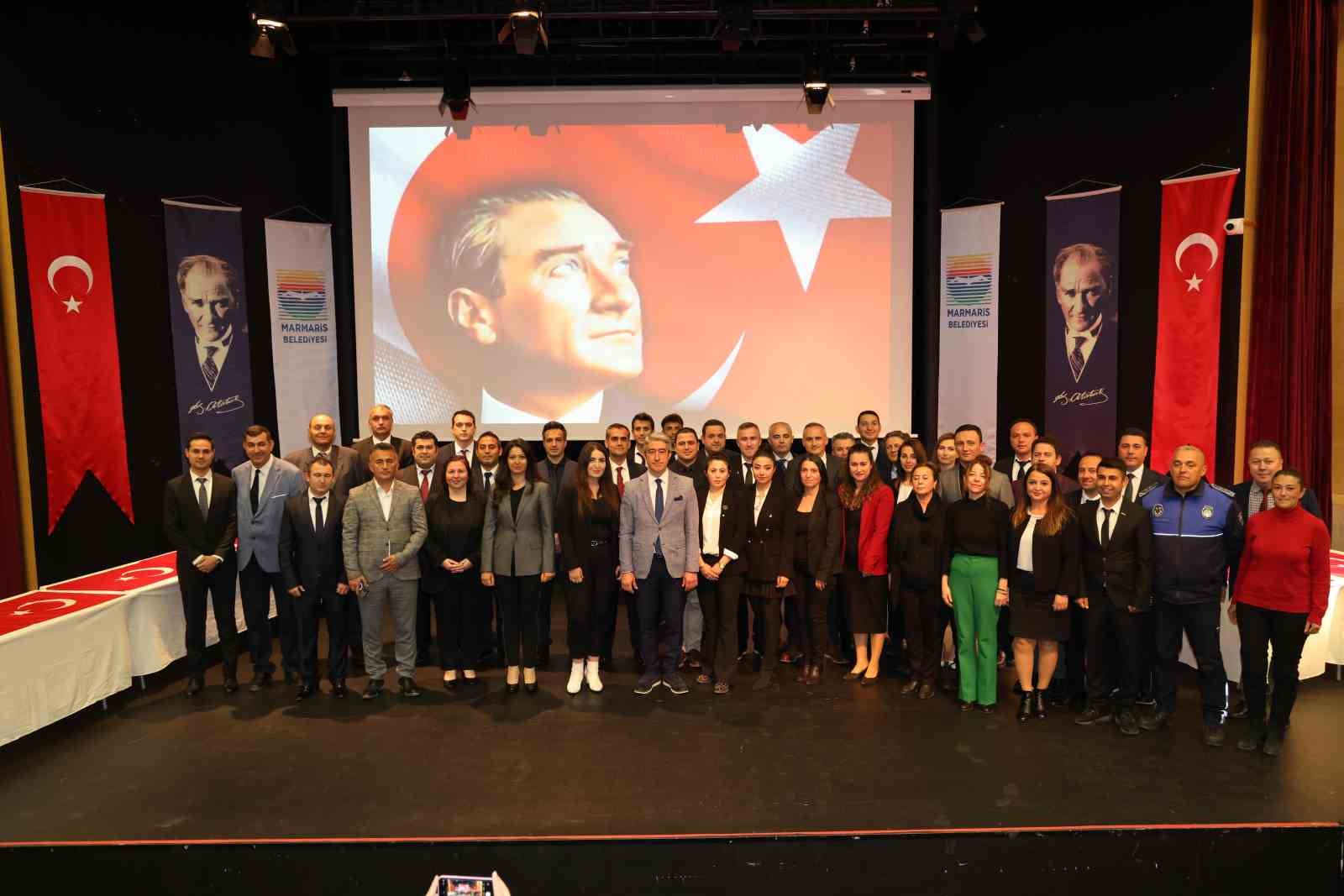 MARMARİS BELEDİYESİ’NDE MEMUR KADROSUNA GEÇEN 28 PERSONEL İÇİN YEMİN TÖRENİ