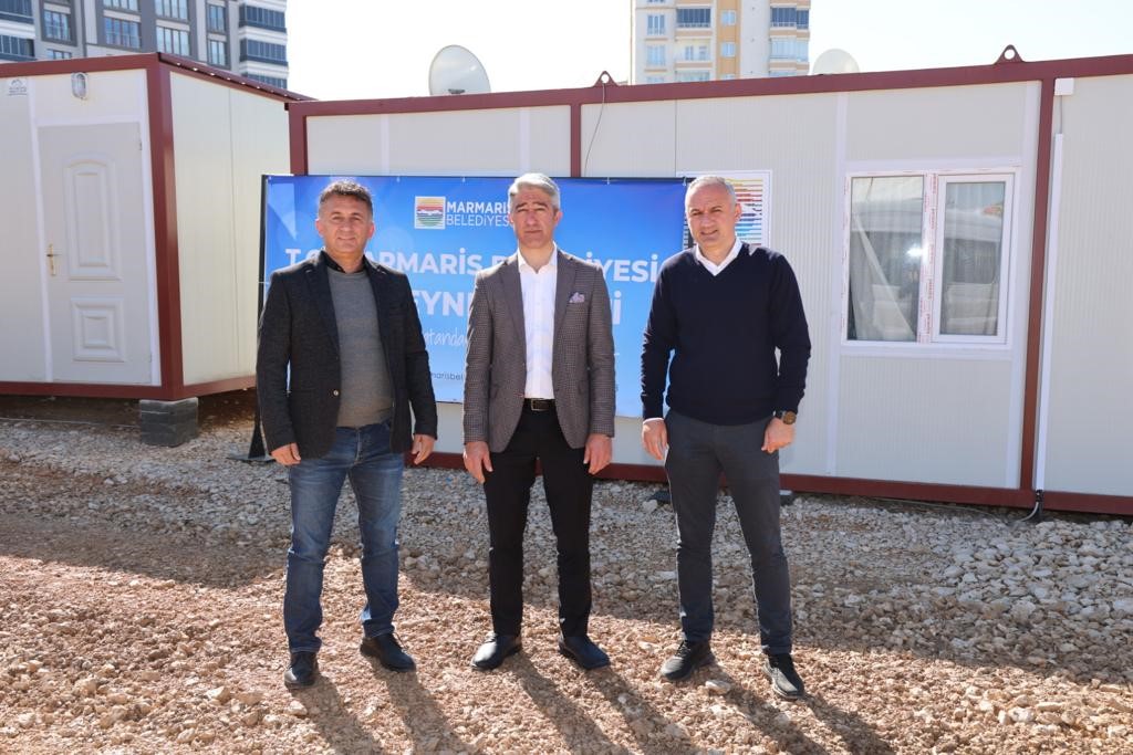 MARMARİS BELEDİYESİ DEPREM BÖLGESİNE VATANDAŞLARIN BARINMA İHTİYACINA DESTEK OLMAK AMACIYLA