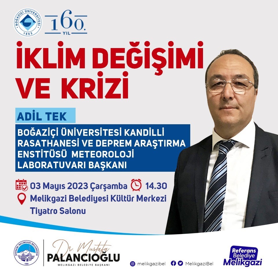 MELİKGAZİ BELEDİYESİ VE BOĞAZİÇİ ÜNİVERSİTESİ KANDİLLİ RASATHANESİ İŞ BİRLİĞİ İLE