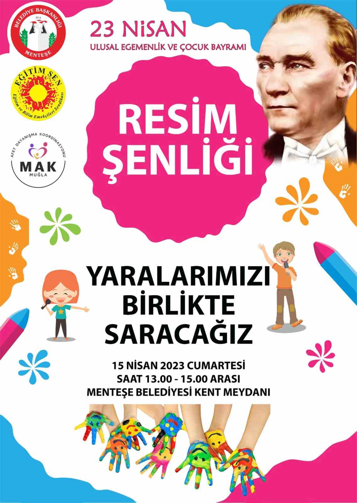 MENTEŞE’DE 23 NİSAN ULUSAL EGEMENLİK VE ÇOCUK BAYRAMI KUTLAMA ETKİNLİKLERİ
