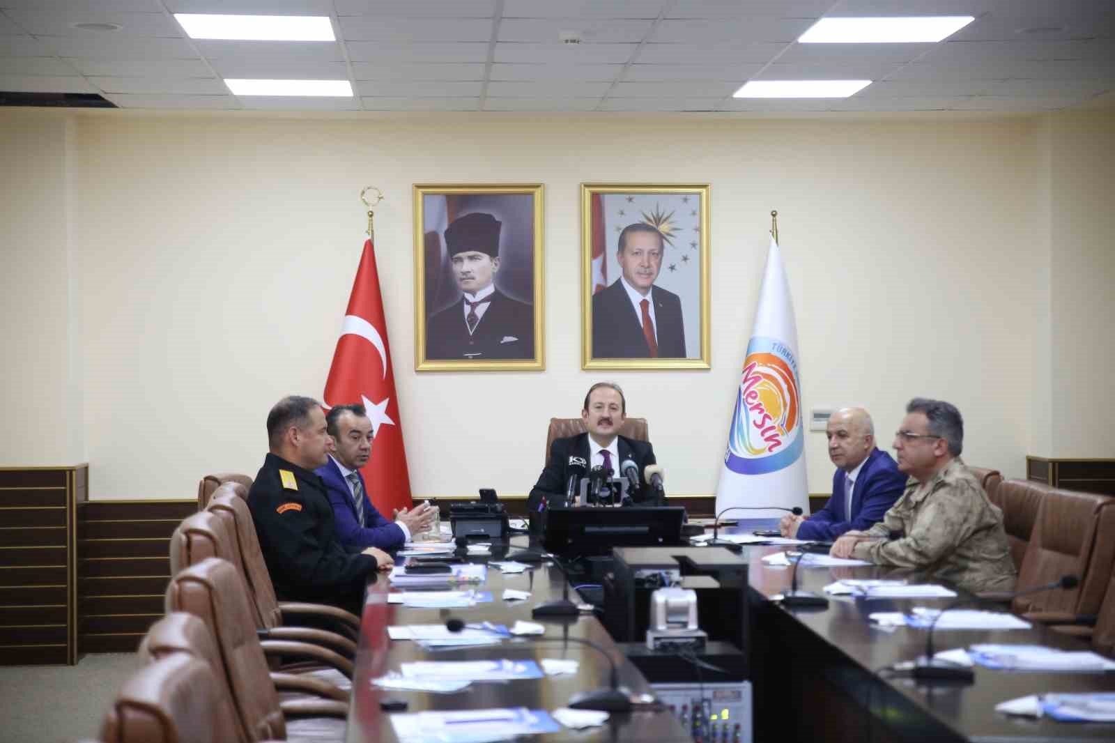 MERSİN VALİSİ ALİ HAMZA PEHLİVAN, 14 MAYIS'TA YAPILACAK SEÇİMLE İLGİLİ