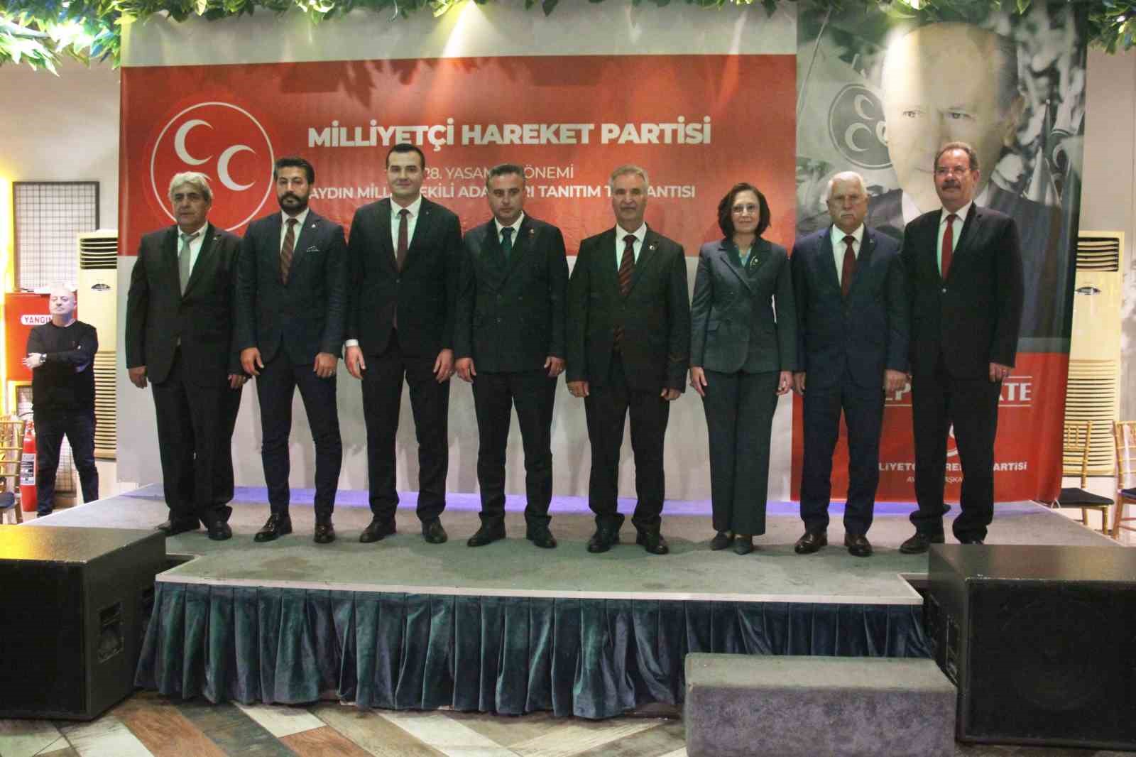 MİLLİYETÇİ HAREKET PARTİSİ (MHP) AYDIN MİLLETVEKİLLERİ ADAYLARINI DÜZENLENEN TÖREN İLE