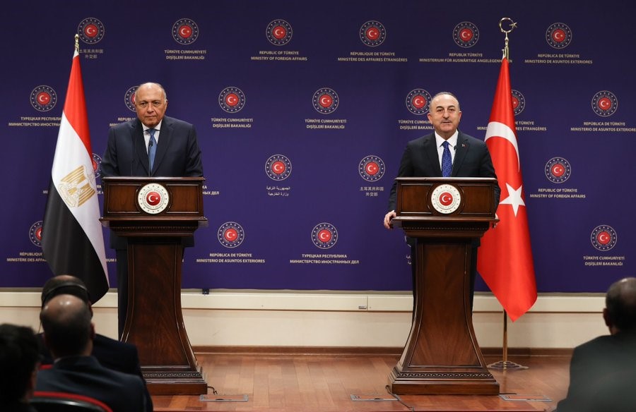 DIŞİŞLERİ BAKANI MEVLÜT ÇAVUŞOĞLU, "(MISIR İLE) TEMSİLCİLİK DÜZEYİNİN BÜYÜKELÇİ SEVİYESİNE
