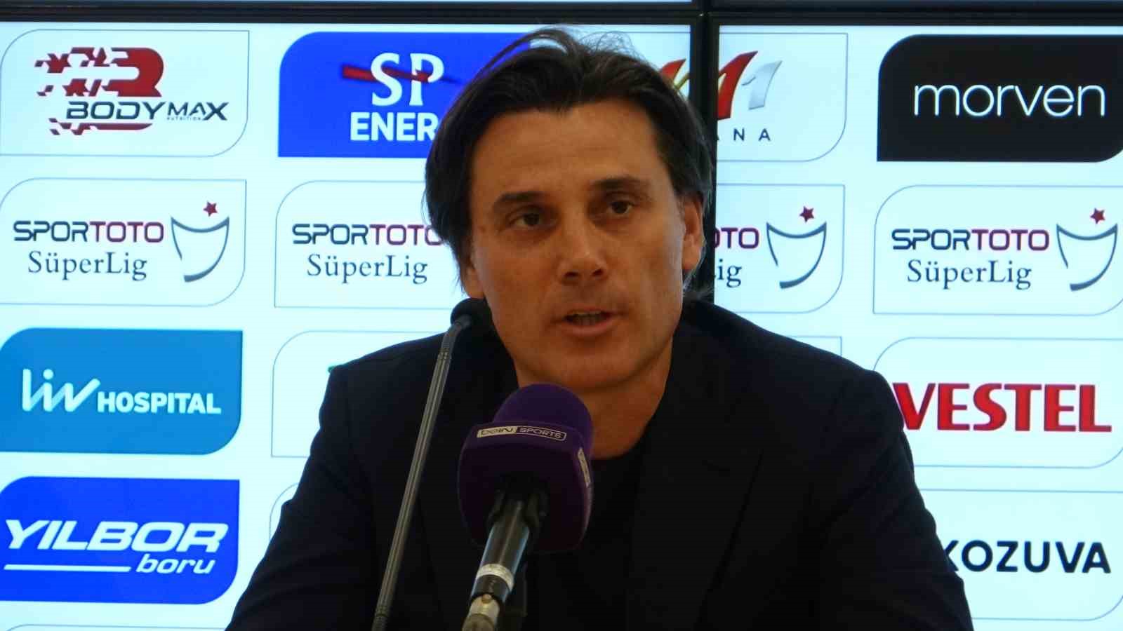 ADANA DEMİRSPOR’UN TEKNİK DİREKTÖRÜ VİNCENZO MONTELLA, KAYSERİSPOR MAÇININ ARDINDAN, “GALİBİYETİ