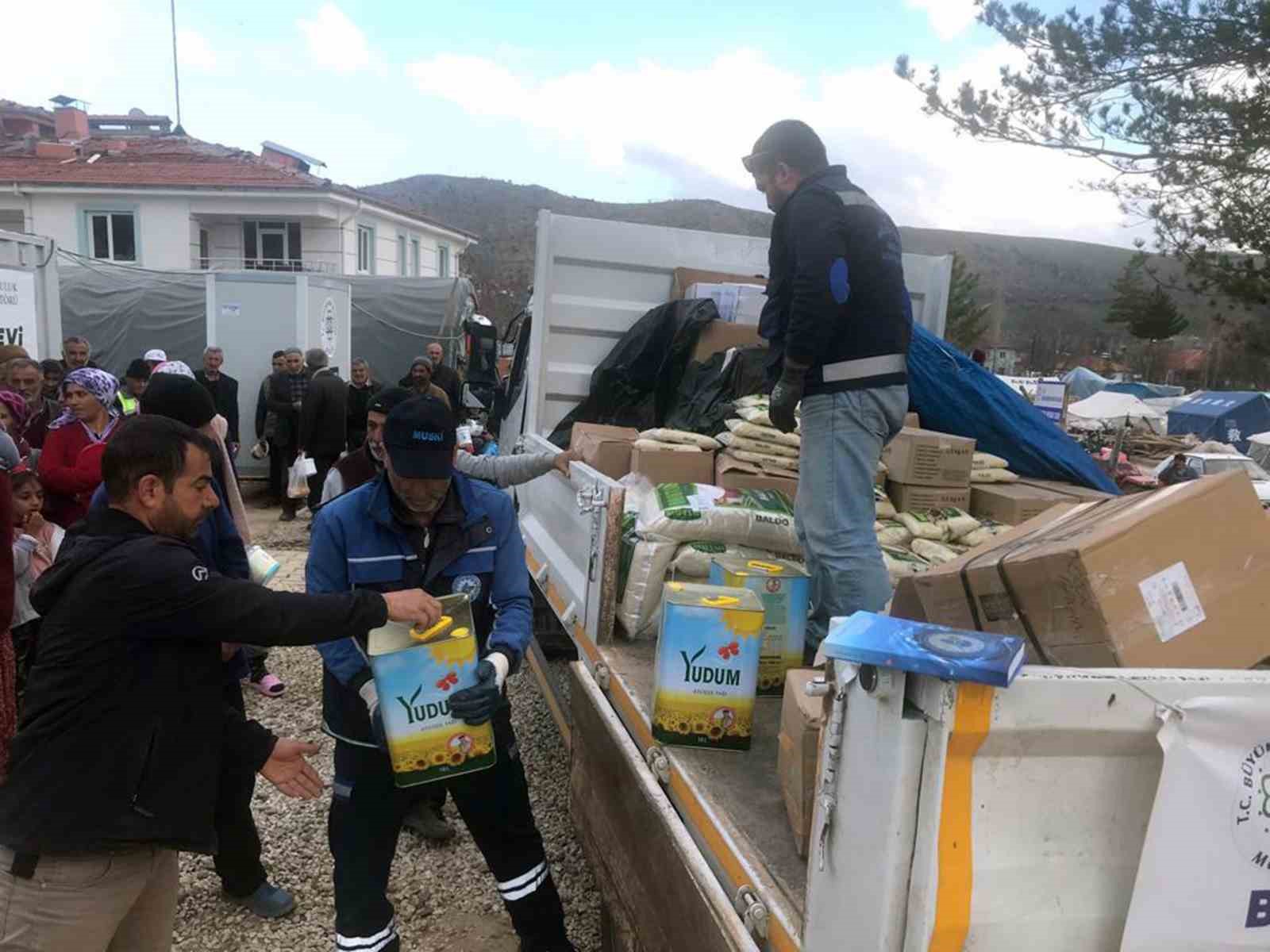 MUĞLA BÜYÜKŞEHİR BELEDİYESİ DEPREM BÖLGESİ MALATYA’DA ÇADIR VE KONTEYNERDE YAŞAYAN