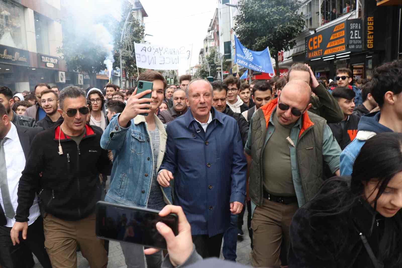 SAKARYA’YA GELEN MEMLEKET PARTİSİ GENEL BAŞKANI VE CUMHURBAŞKANI ADAYI MUHARREM