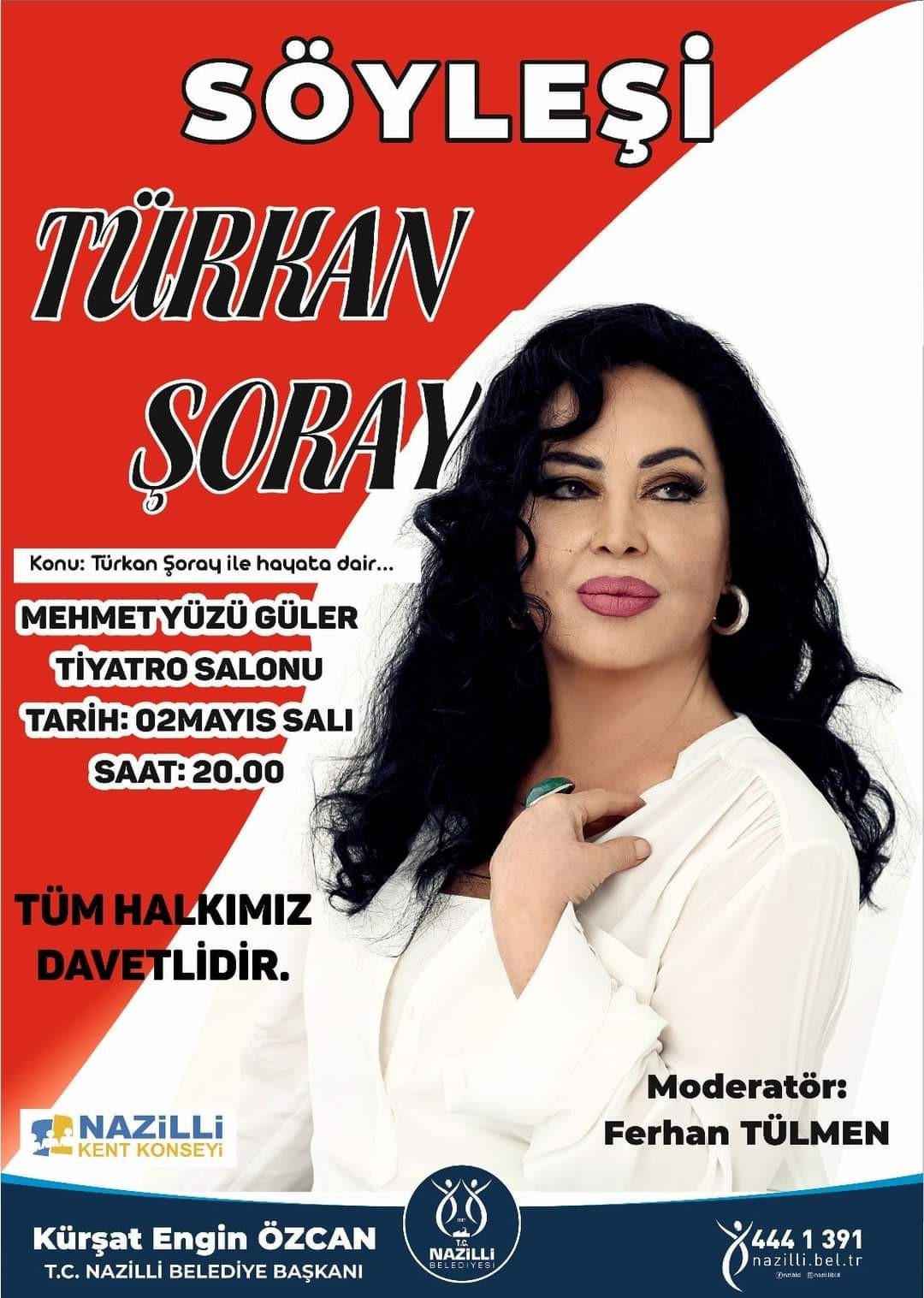 NAZİLLİ YEŞİLÇAM’IN SULTANI’NI AĞIRLAYACAK
