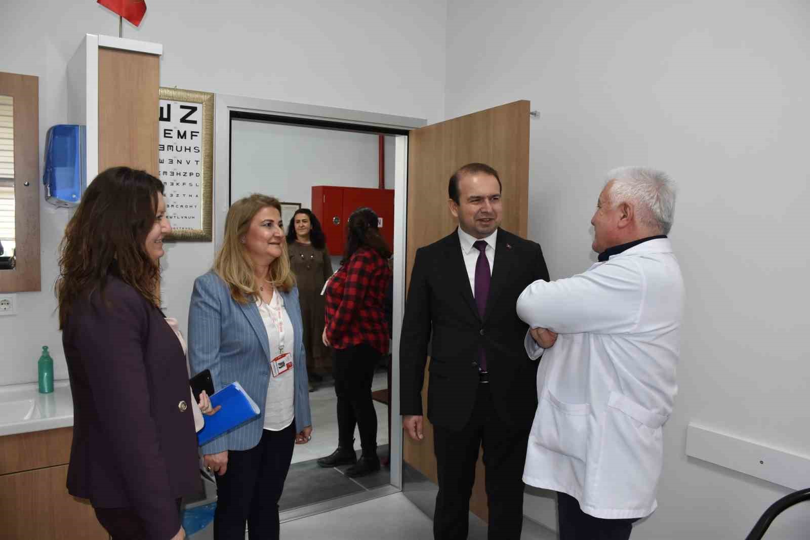 AYDIN İL SAĞLIK MÜDÜRÜ DR. ESER ŞENKUL, NAZİLLİ’DE GERÇEKLEŞTİRDİĞİ İNCELEMELERDE