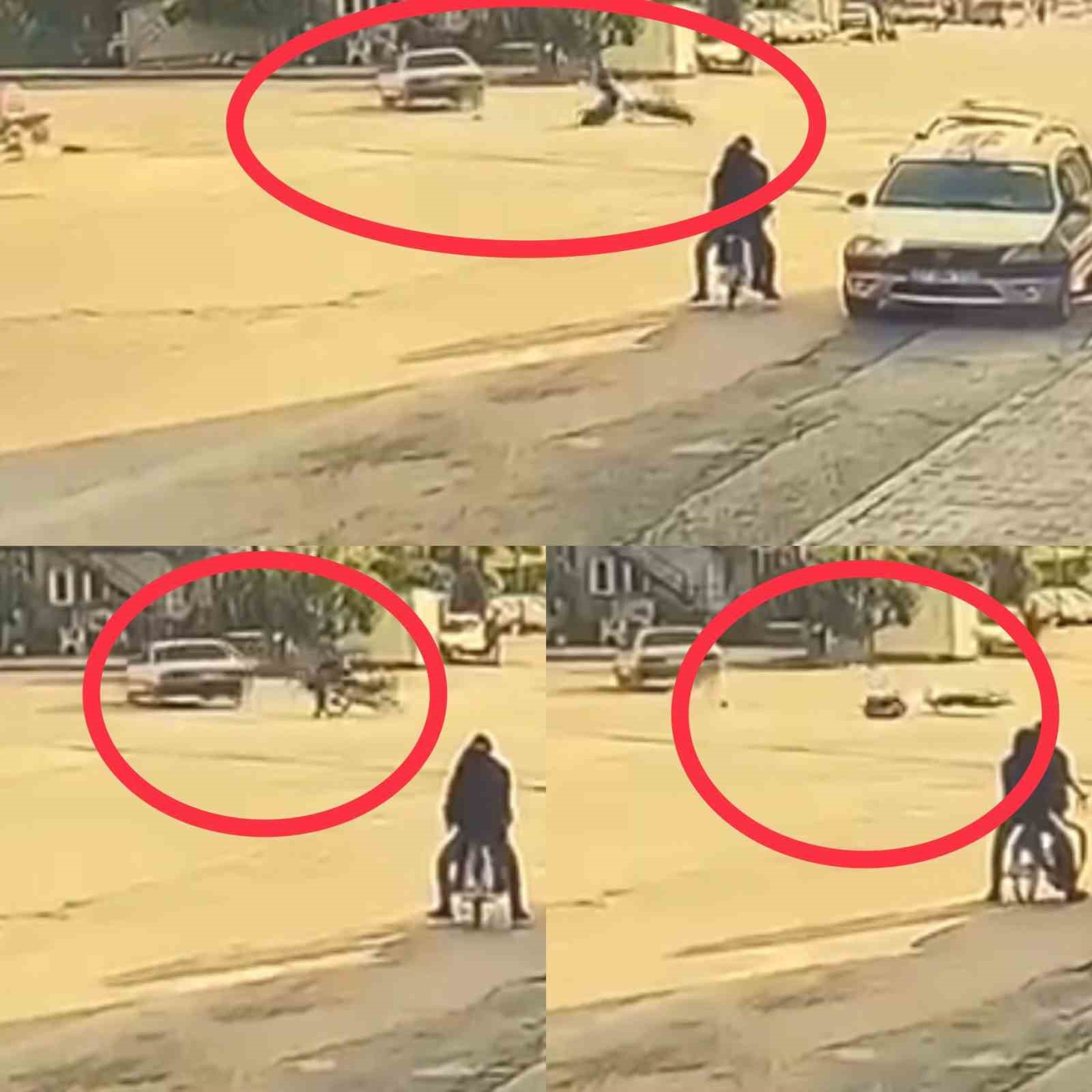 KAZA ANI GÜVENLİK KAMERASINA YANSIDI.