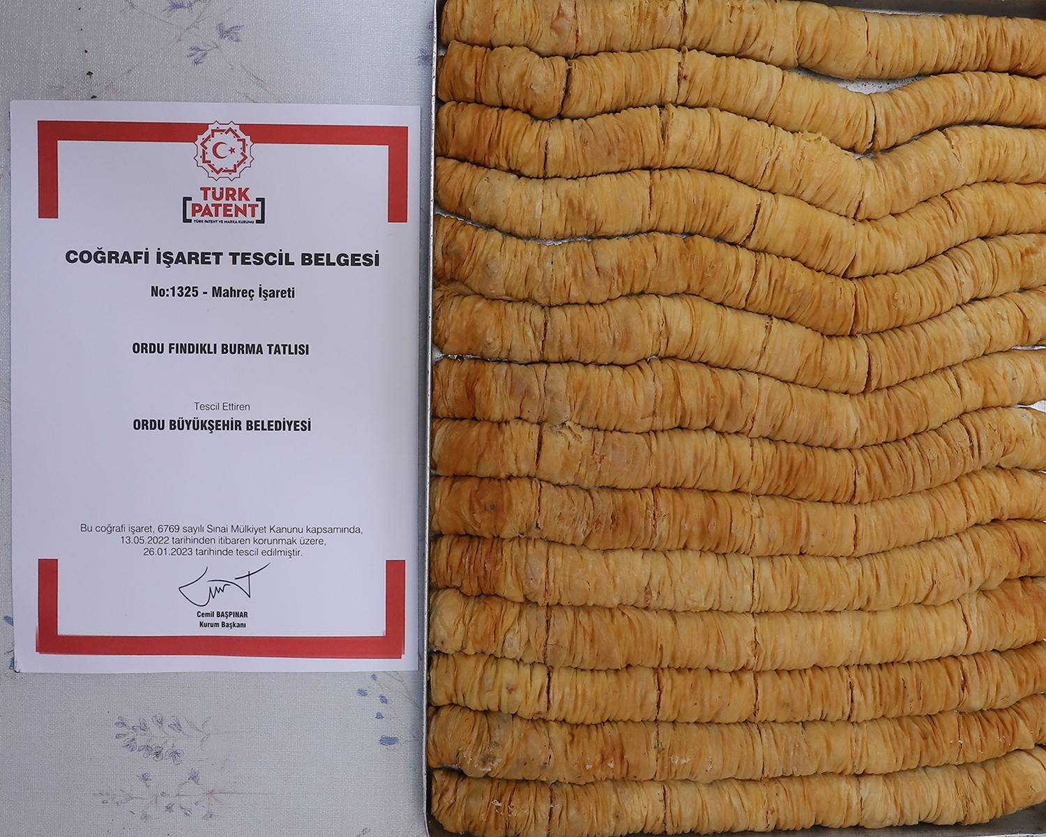 ORDU’NUN VAZGEÇİLMEZ LEZZETLERİNDEN OLAN, ‘FINDIKLI BURMA TATLISI’ BÜYÜKŞEHİR BELEDİYESİ’NİN GİRİŞİMLERİYLE