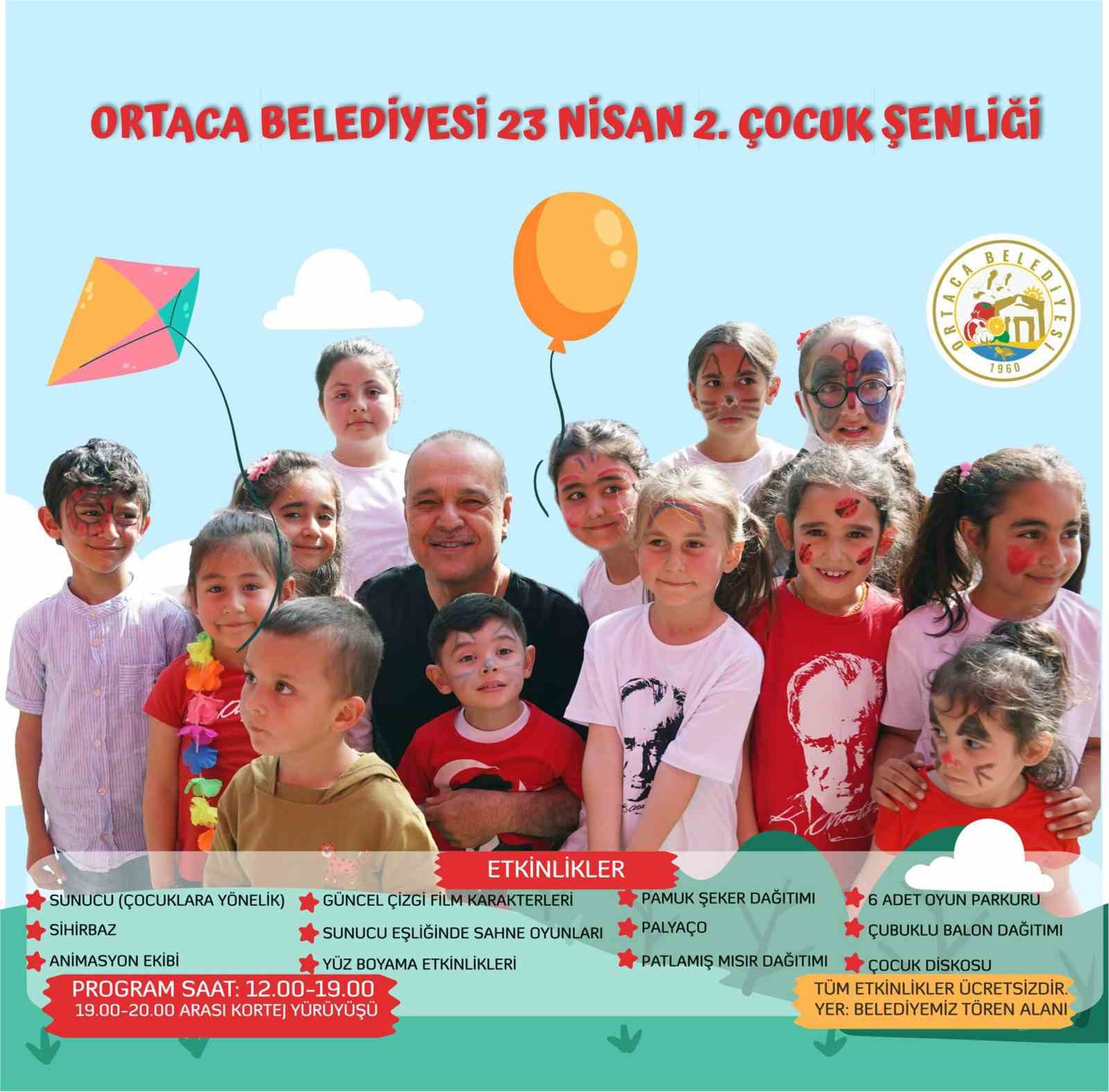 ORTACA’DA 23 NİSAN ŞENLİĞİ