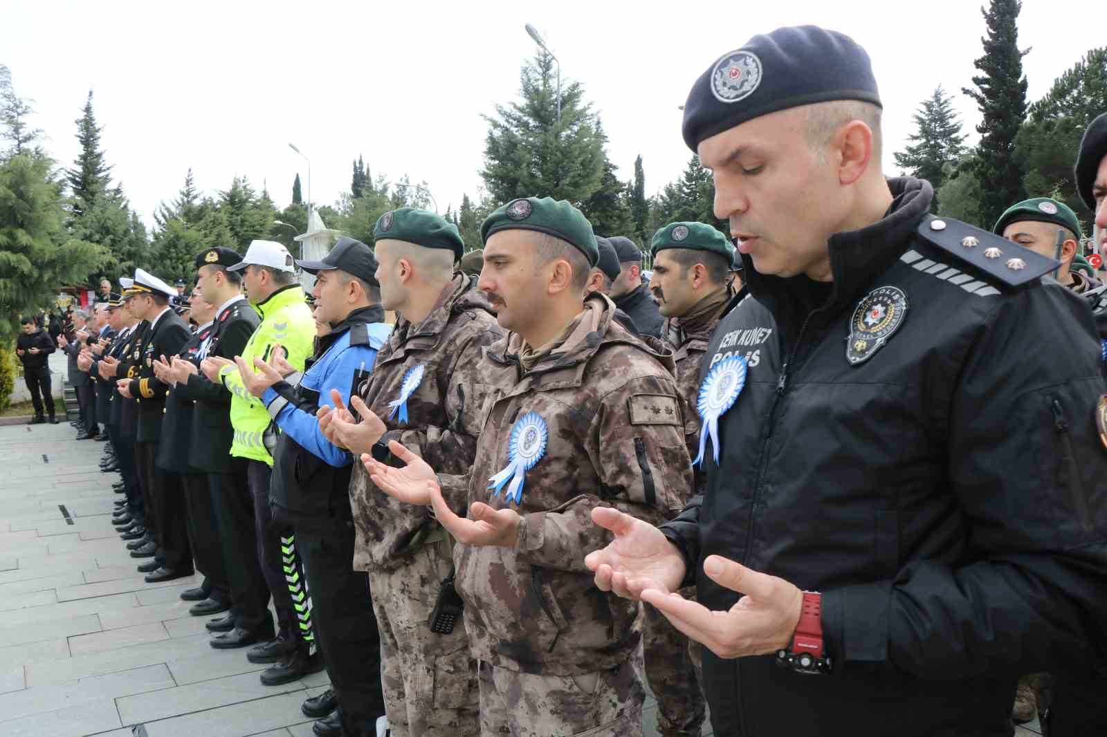 SAMSUN'DA POLİS TEŞKİLATININ 178. KURULUŞ YILDÖNÜMÜ KUTLAMALARI DUALAR EŞLİĞİNDE YAPILIRKEN,