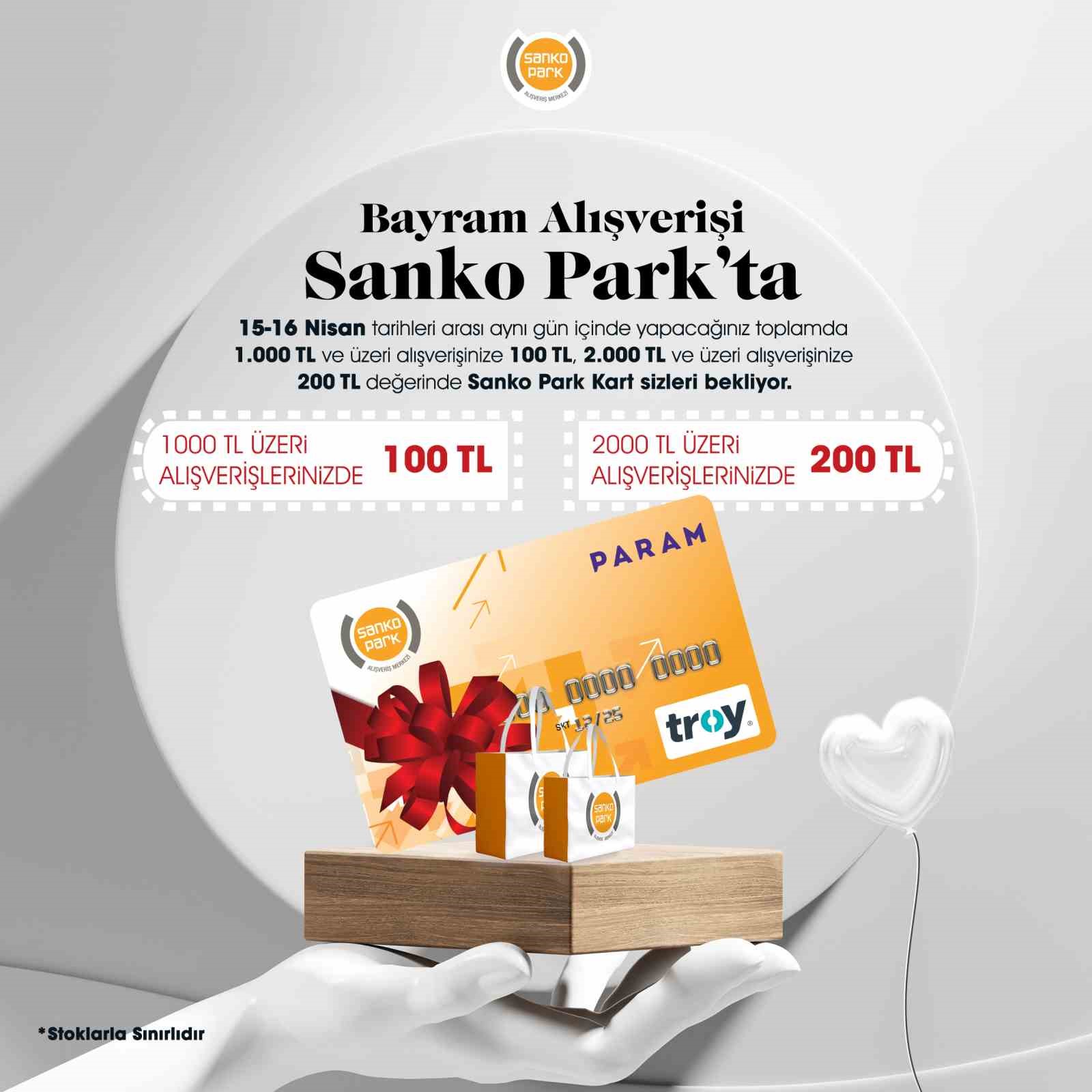 GAZİANTEP’İN YAŞAM ALANI SANKO PARK ALIŞVERİŞ MERKEZİ, ZİYARETÇİLERİNİ HARCADIKÇA KAZANMALARINI