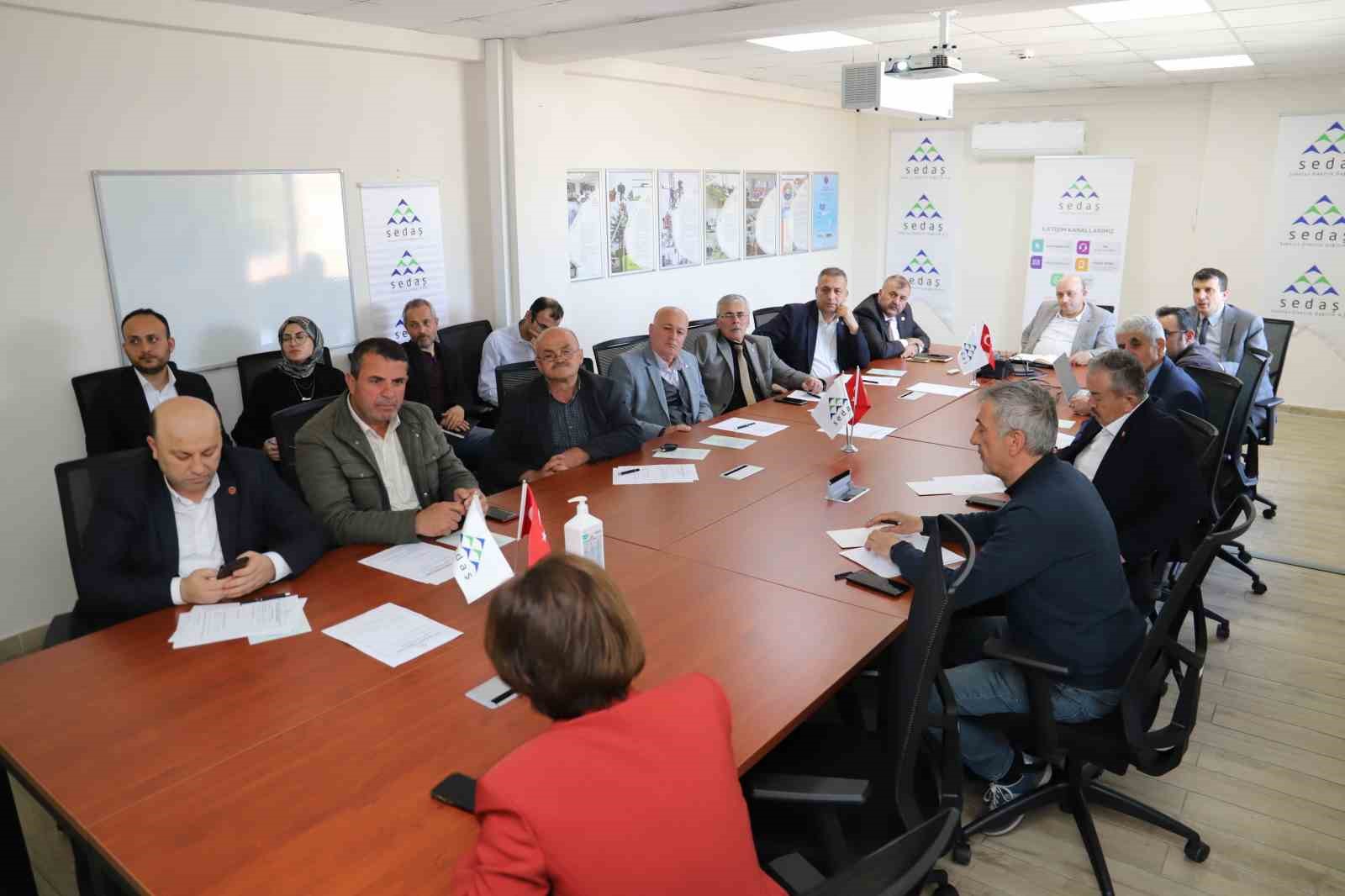 SAKARYA ELEKTRİK DAĞITIM A.Ş. (SEDAŞ) YÖNETİCİLERİNİN, MUHTAR DERNEK BAŞKANLARI İLE