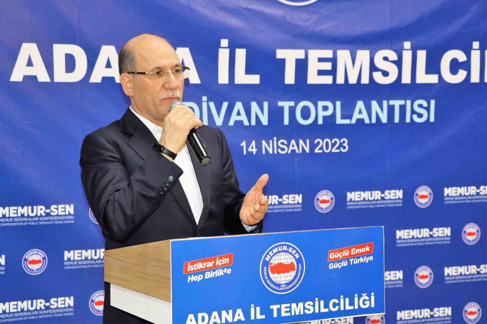 MEMUR-SEN ADANA İL TEMSİLCİSİ MEHMET SEZER: "BU KRİTİK DÖNEMDE HERKES