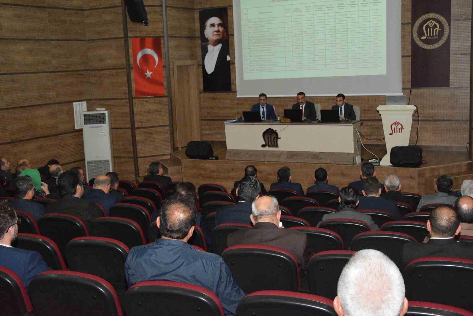 2. DÖNEM İL KOORDİNASYON KURULU TOPLANTISI, SİİRT VALİSİ VE BELEDİYE