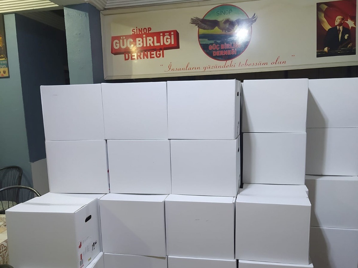 SİNOP GÜÇ BİRLİĞİ DERNEĞİ, RAMAZAN AYINDA BİN 250’YE YAKIN İHTİYAÇ