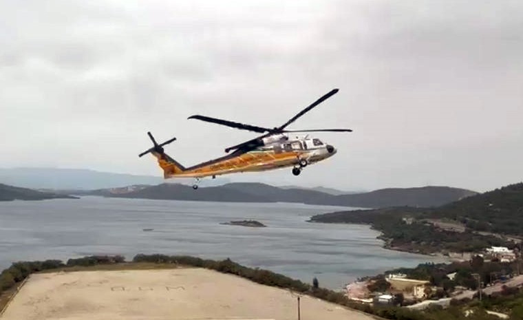 TUŞAŞ İLE SİKORSKY TARAFINDAN ORTAK ÜRETİLEN T- 70 YANGIN SÖNDÜRME