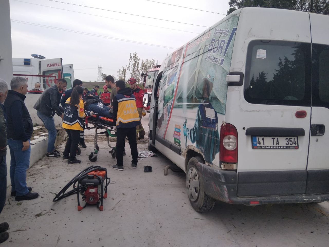SUSURLUK'TA TRAFİK KAZASINDA, 1 KİŞİ YARALANDI