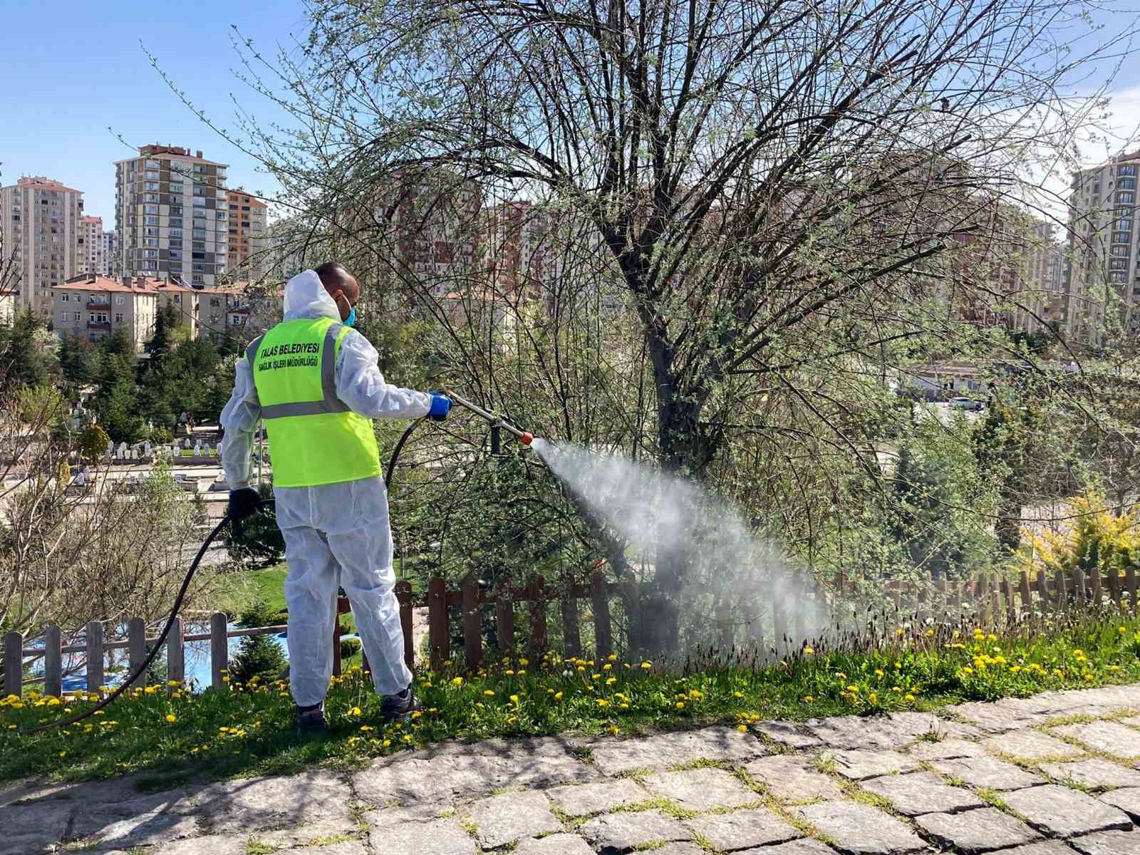 GEN TALAS’TA SİNEK VE HAŞERATA ERKEN ÖNLEM (FOTOĞRAFLI) KAYSERİ(İHA) -