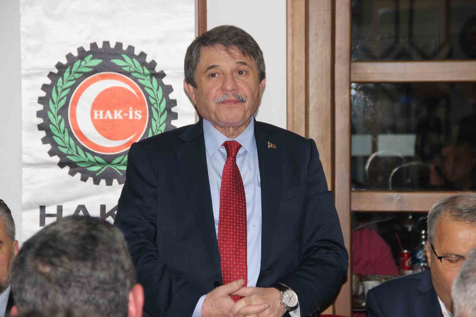 HAK-İŞ KONFEDERASYONUNUN KURUCU BAŞKANI VE ESKİ AK PARTİ GENEL BAŞKAN