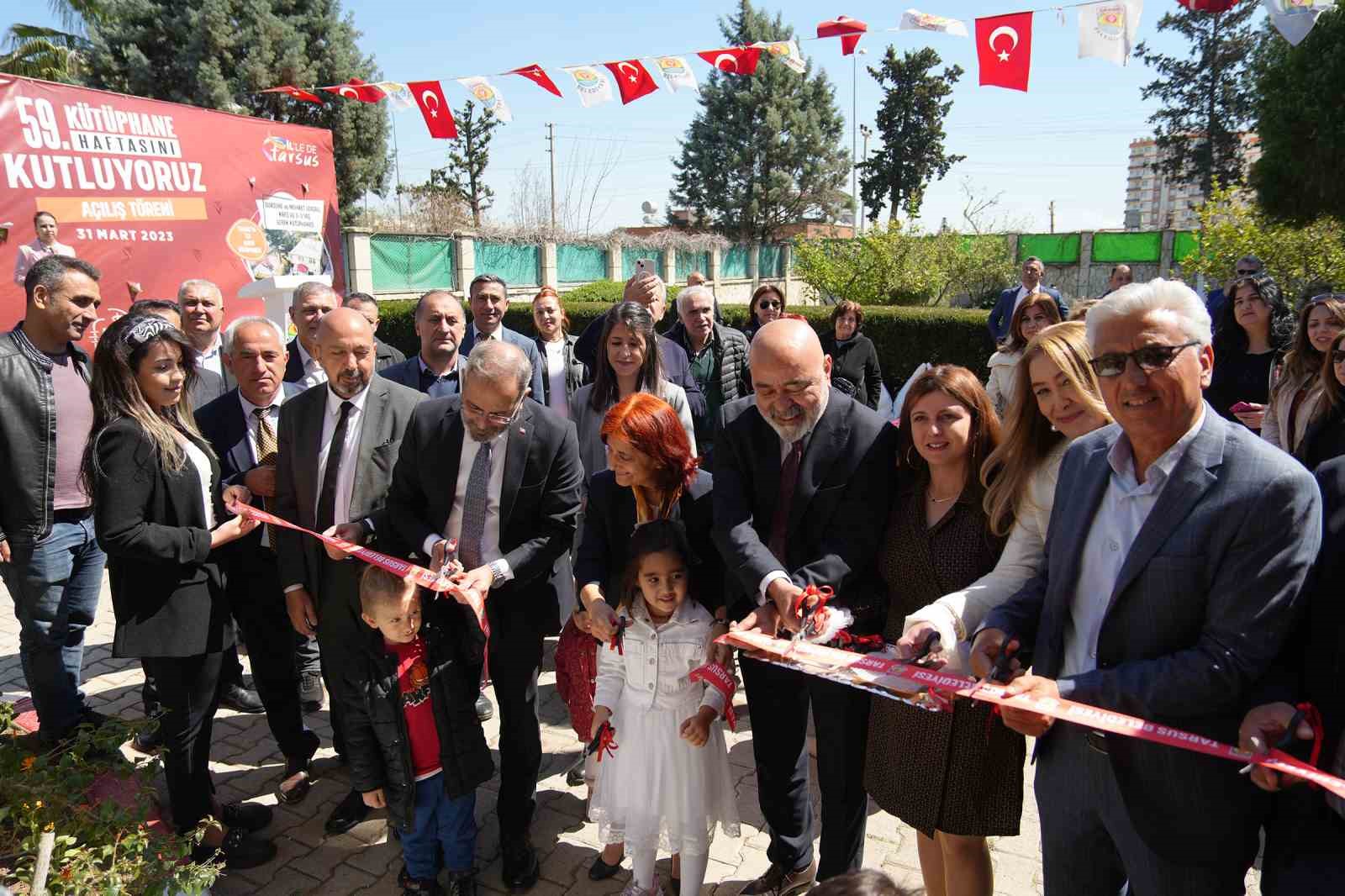 Tarsus’a bir okuma salonu, kreş ve kütüphane daha kazandırıldı