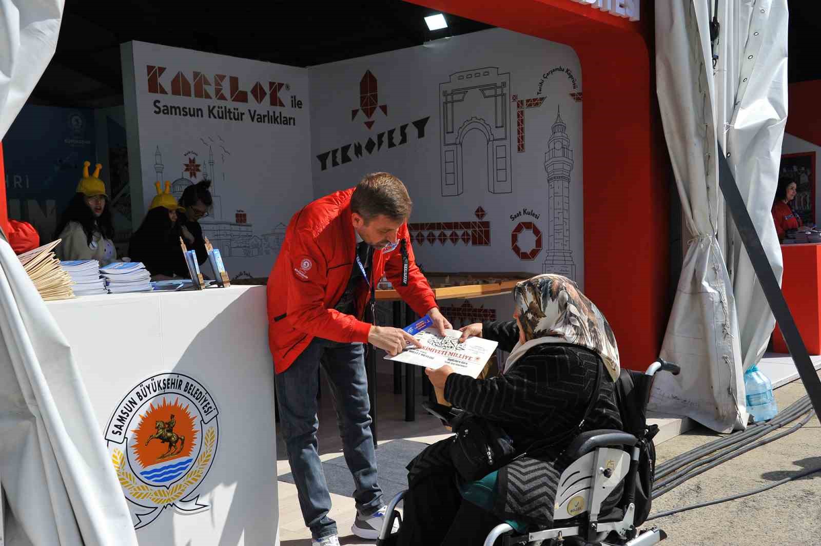 İSTANBUL ATATÜRK HAVALİMANI'NDA DÜZENLENEN TEKNOFEST 2023’DE YER ALAN SAMSUN BÜYÜKŞEHİR
