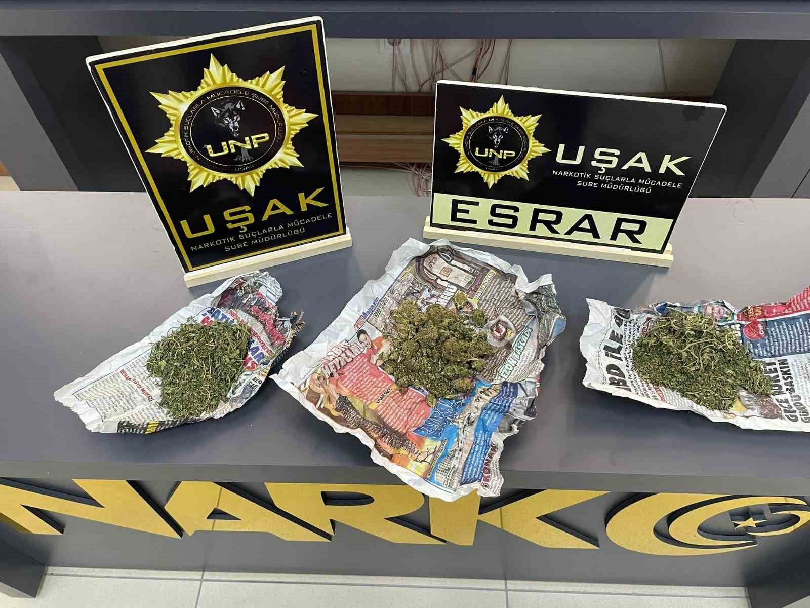 UŞAK’TA 1 HAFTA İÇERİSİNDE YAPILAN NARKOTİK OPERASYONLARINDA 393 SENTETİK ECZA