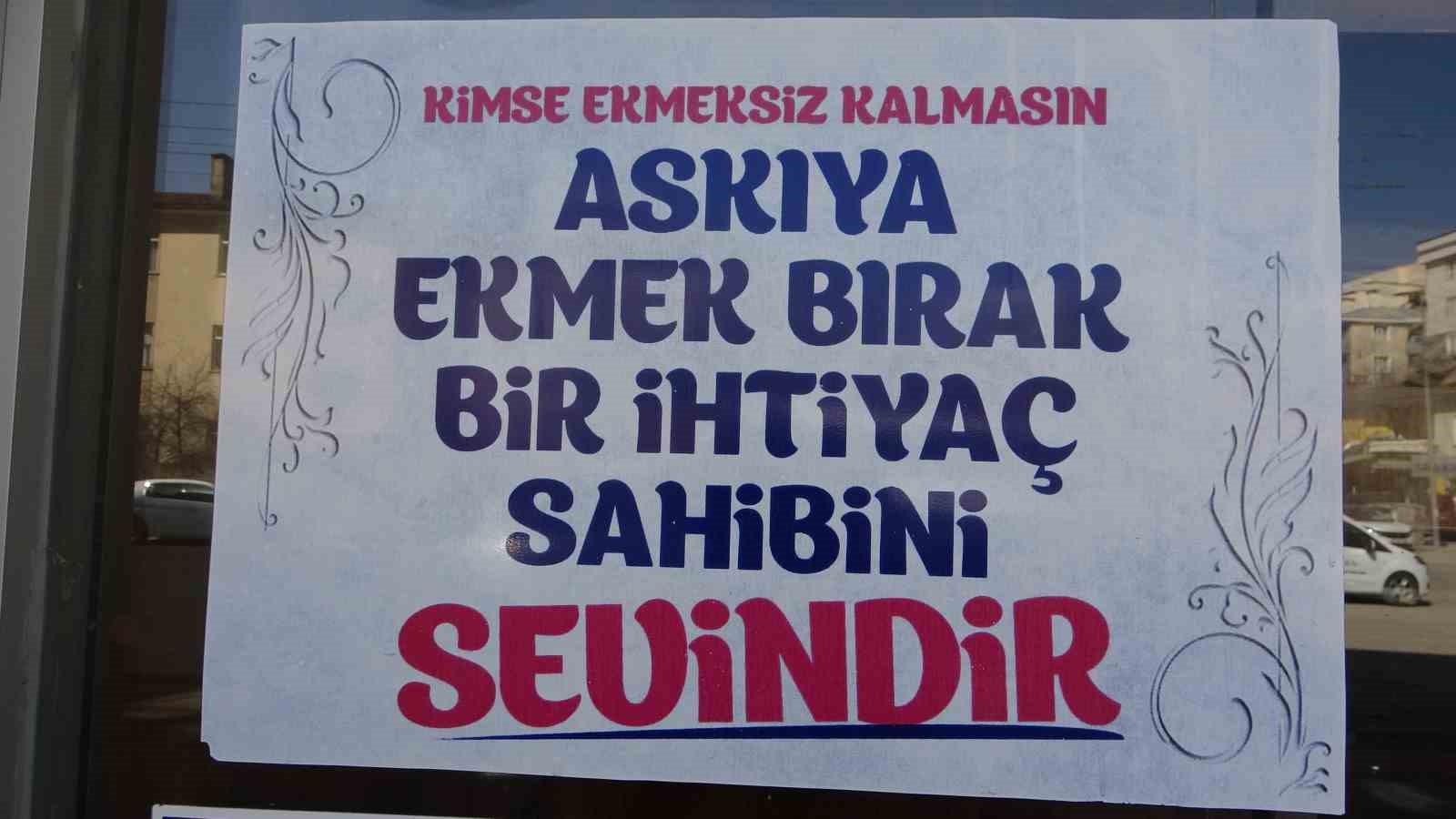 VANLI FIRINCILAR, GEÇMİŞİ OSMANLIYA DAYANAN ‘ASKIDA EKMEK' UYGULAMASI İLE YÜZLERCE