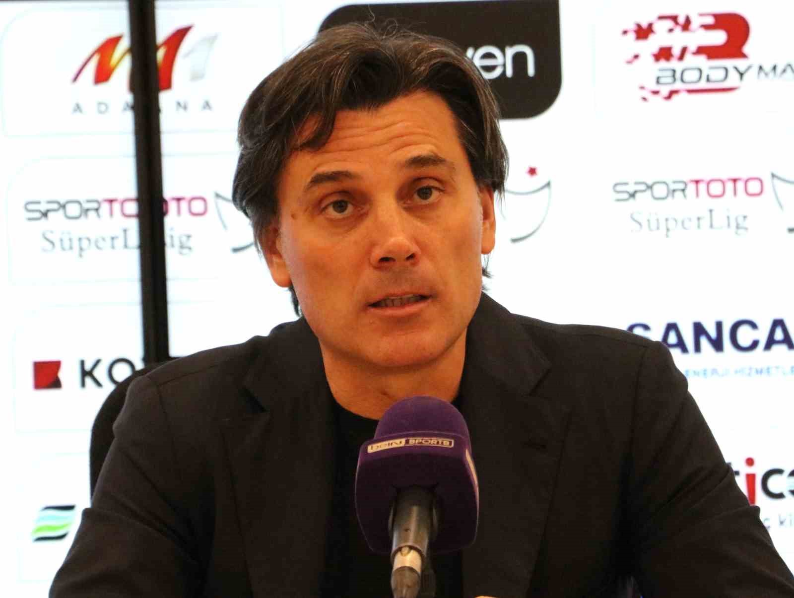 ADANA DEMİRSPOR’UN TEKNİK DİREKTÖRÜ VİNCENZO MONTELLA, “BÖYLE BİR GALİBİYET ALDIĞIMIZ