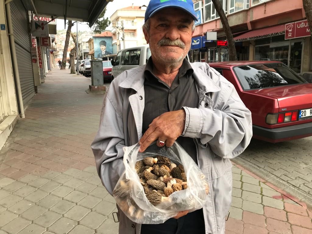 DENİZLİ’NİN BULDAN İLÇESİNDE HALK ARASINDA 'KUZUGÖBEĞİ' OLARAK BİLİNEN MANTAR TÜRÜ,