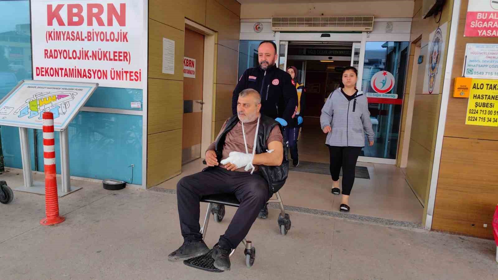 BURSA'NIN İNEGÖL İLÇESİNDE MEYDANA GELEN OLAYDA EVLERİNE TÜFEKLE ATEŞ ETTİĞİNİ