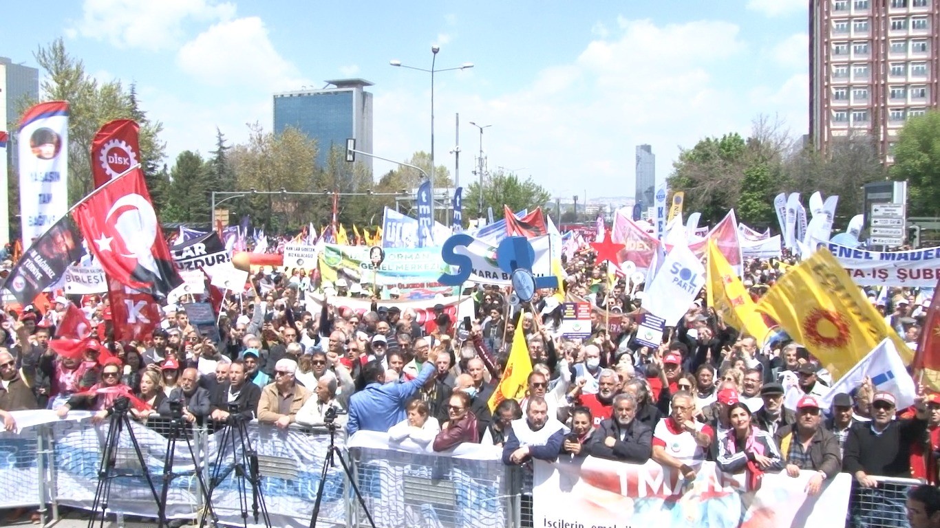1 MAYIS EMEK VE DAYANIŞMA GÜNÜ ANKARA’DA ANADOLU MEYDANI’NDA COŞKUYLA