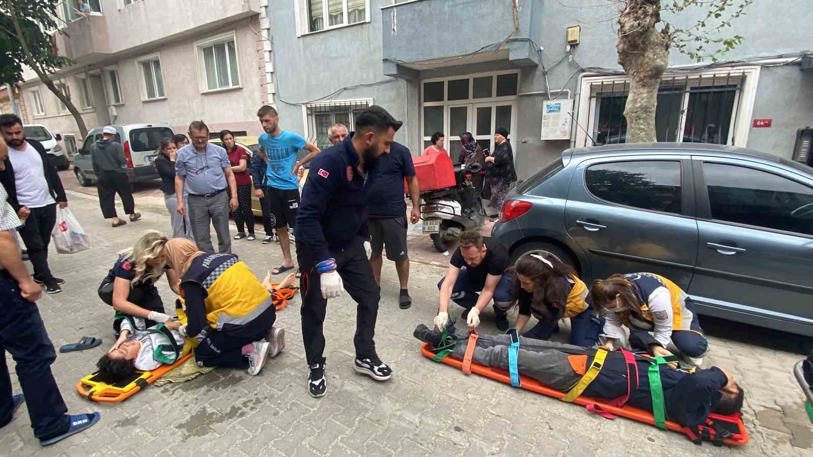 TEKİRDAĞ’DA MOTOSİKLETİN YAYAYA ÇARPTIĞI KAZADA 2 KİŞİ YARALANDI.