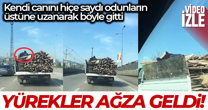BURSA’DA ODUNLARIN ÜSTÜNE UZANARAK BÖYLE GİTTİ