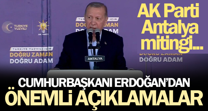 Cumhurbaşkanı Recep Tayyip Erdoğan, Antalya Kepez Turgut Özal Spor Salonu