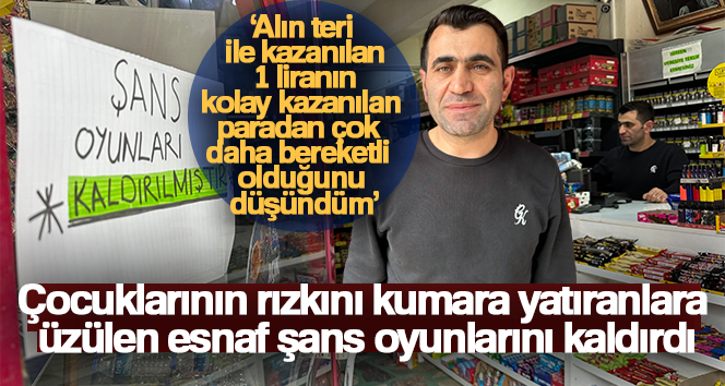 ESKİŞEHİR’DE ESNAFLIK YAPAN SERKAN ÇOBAN, VATANDAŞLARIN ŞANS OYUNLARI OYNAYARAK SÜREKLİ