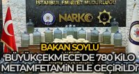 İÇİŞLERİ BAKANI SÜLEYMAN SOYLU, SOSYAL MEDYA HESABI ÜZERİNDEN BÜYÜKÇEKMECE'DE 780