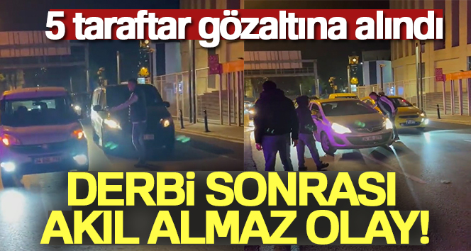 BEŞİKTAŞ-GALATASARAY DERBİSİNİN ARDINDAN BİR GRUP TARAFTAR, VODAFONE PARK STADYUMU ÇEVRESİNDE
