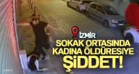 İzmir’in Konak ilçesinde bir kişi, sokak ortasında eski sevgilisi olduğu