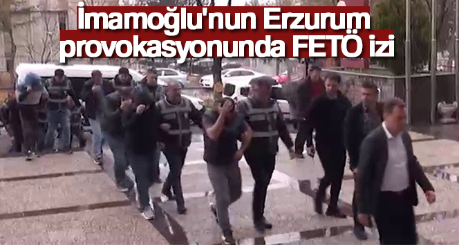 İBB Başkanı Ekrem İmamoğlu’nun Erzurum’daki izinsiz mitinginde grubun içine girip