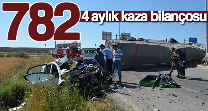 Emniyet Genel Müdürlüğü, yılın ilk dört aylık kaza bilançosunu kamuoyu