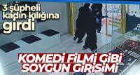 ADANA’DA KADIN KILIĞINA GİREN 3 KİŞİ KUYUMCUYA GİRİP SOYUN YAPMAK